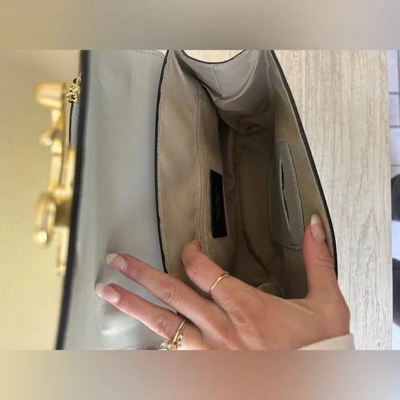 Designer RON WHITE top handle Shoulder Bag - Picture 7 of 14